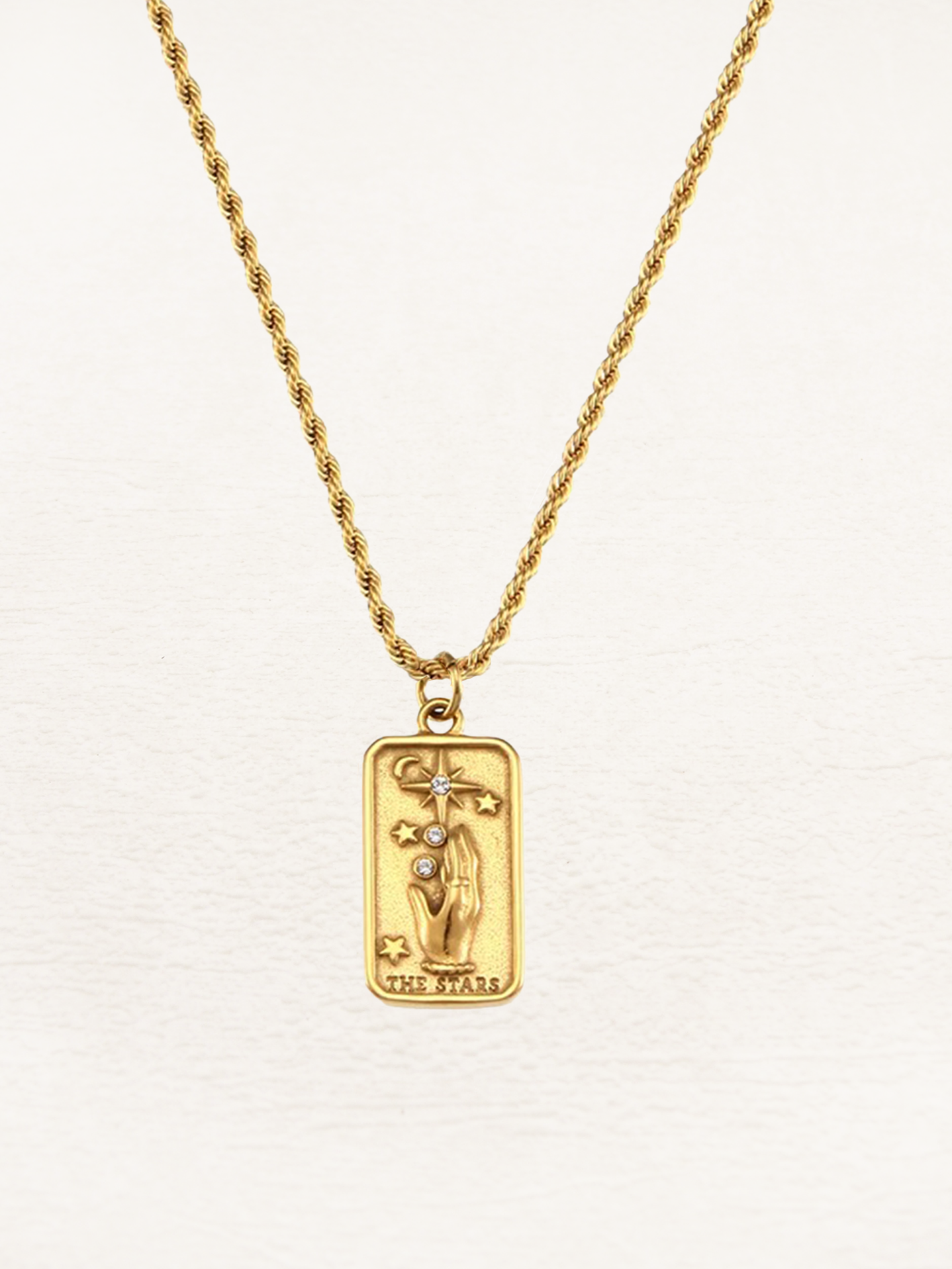 Liekeva - Tarot Kaart Sterren Ketting Goud
