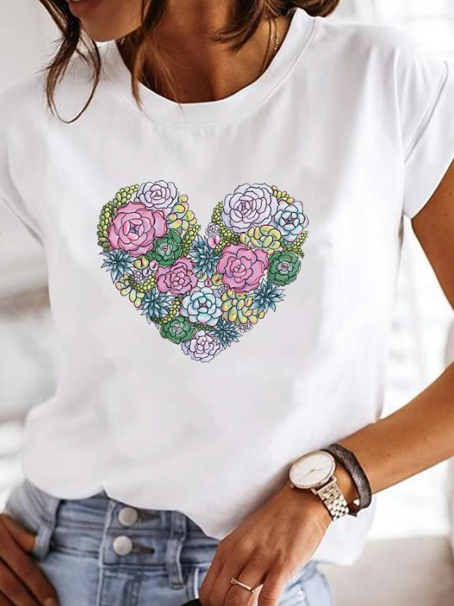 Emma - Superstijlvol T-Shirt met Extravagant Zomerdesign