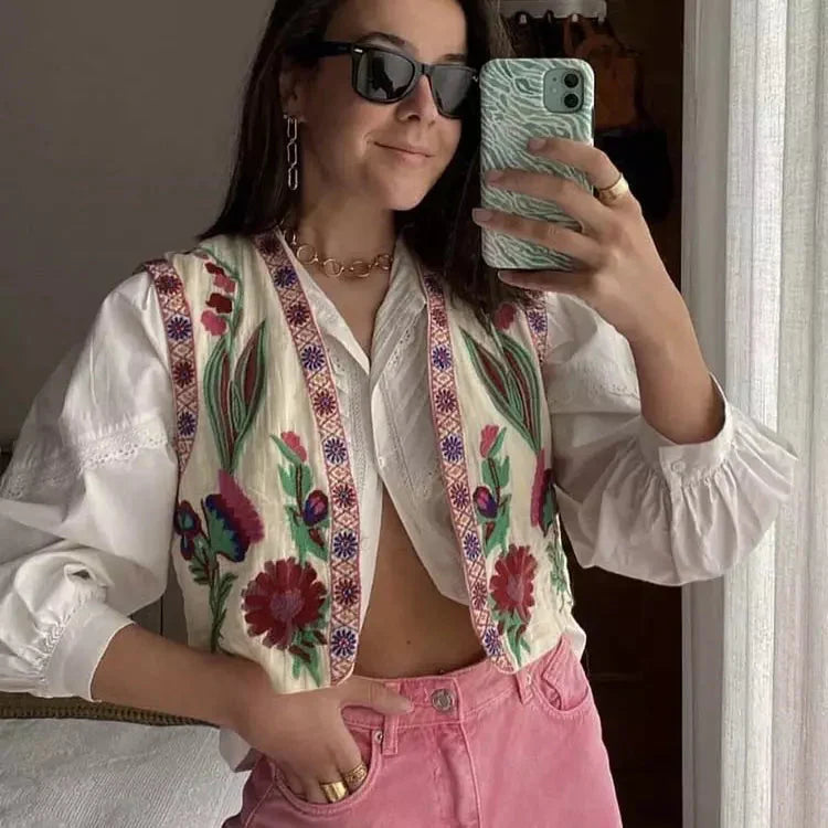 Blossom Bloemen Gilet