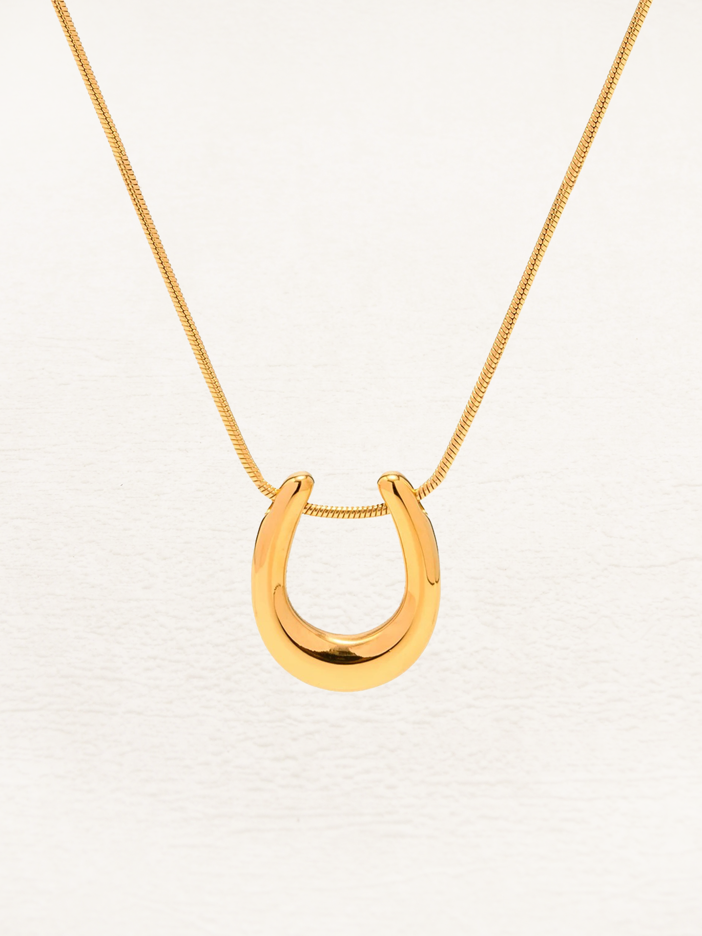 Aaltje - Lucky Hoefijzer Ketting Goud