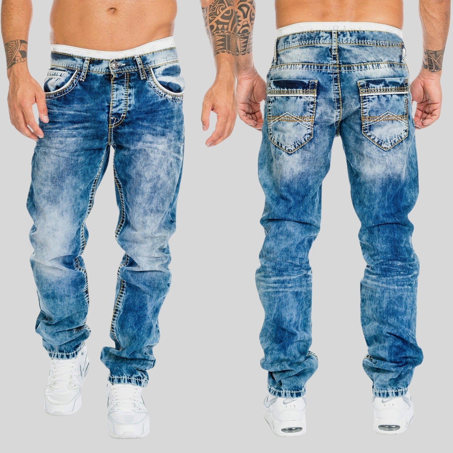 Ethan - Versleten Denim Jeans