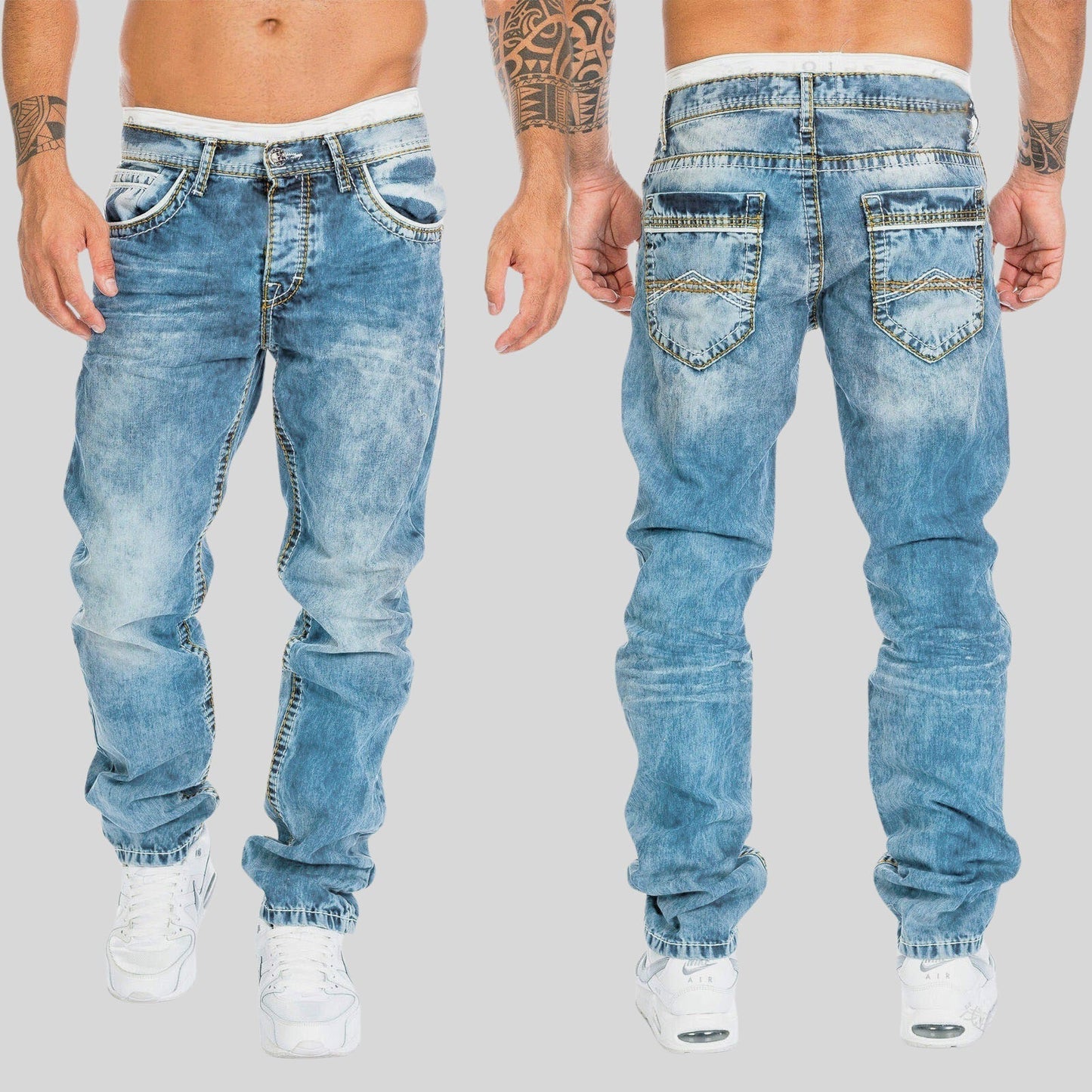 Ethan - Versleten Denim Jeans