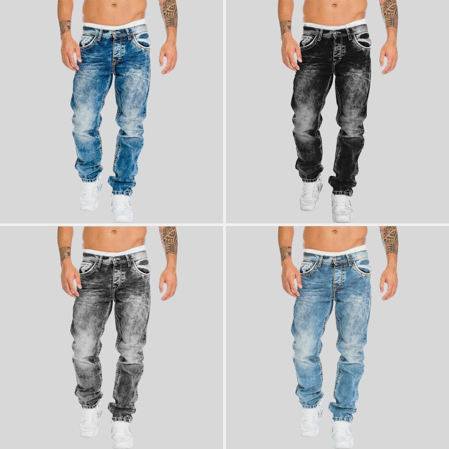 Ethan - Versleten Denim Jeans