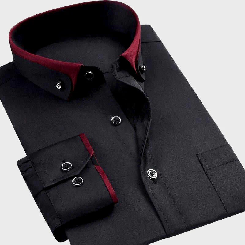 David - Shirt met Kraag en Manchetten