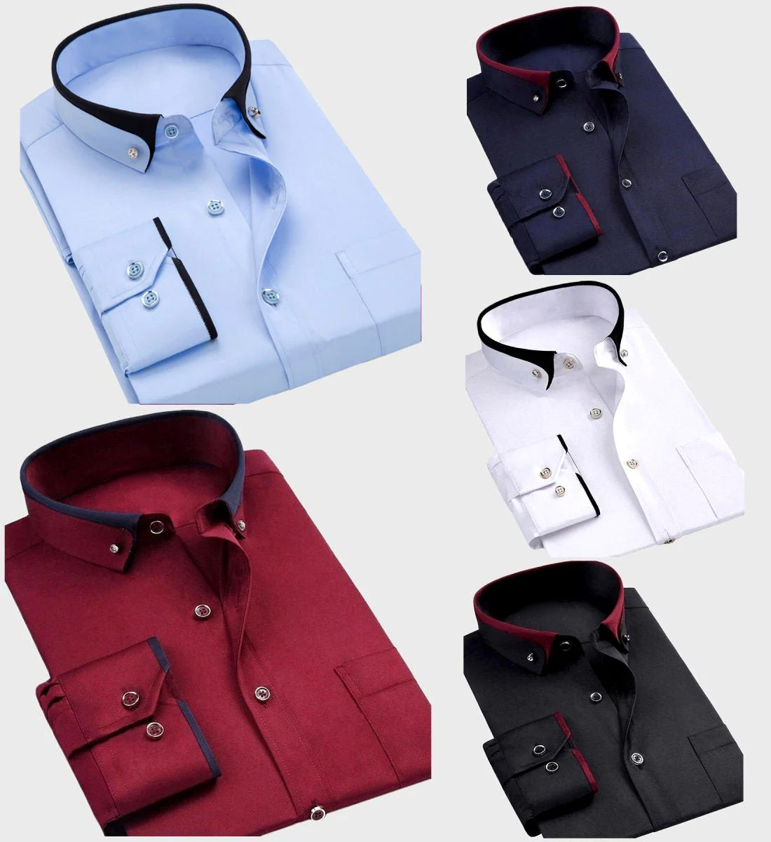 David - Shirt met Kraag en Manchetten