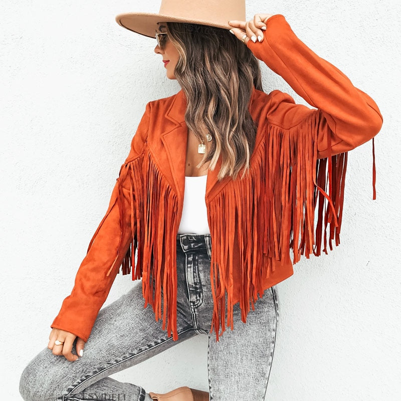 Brayer - Suède Jas met Franjes - Dames Vest met kwastjes Voor Een Trendy Outfit
