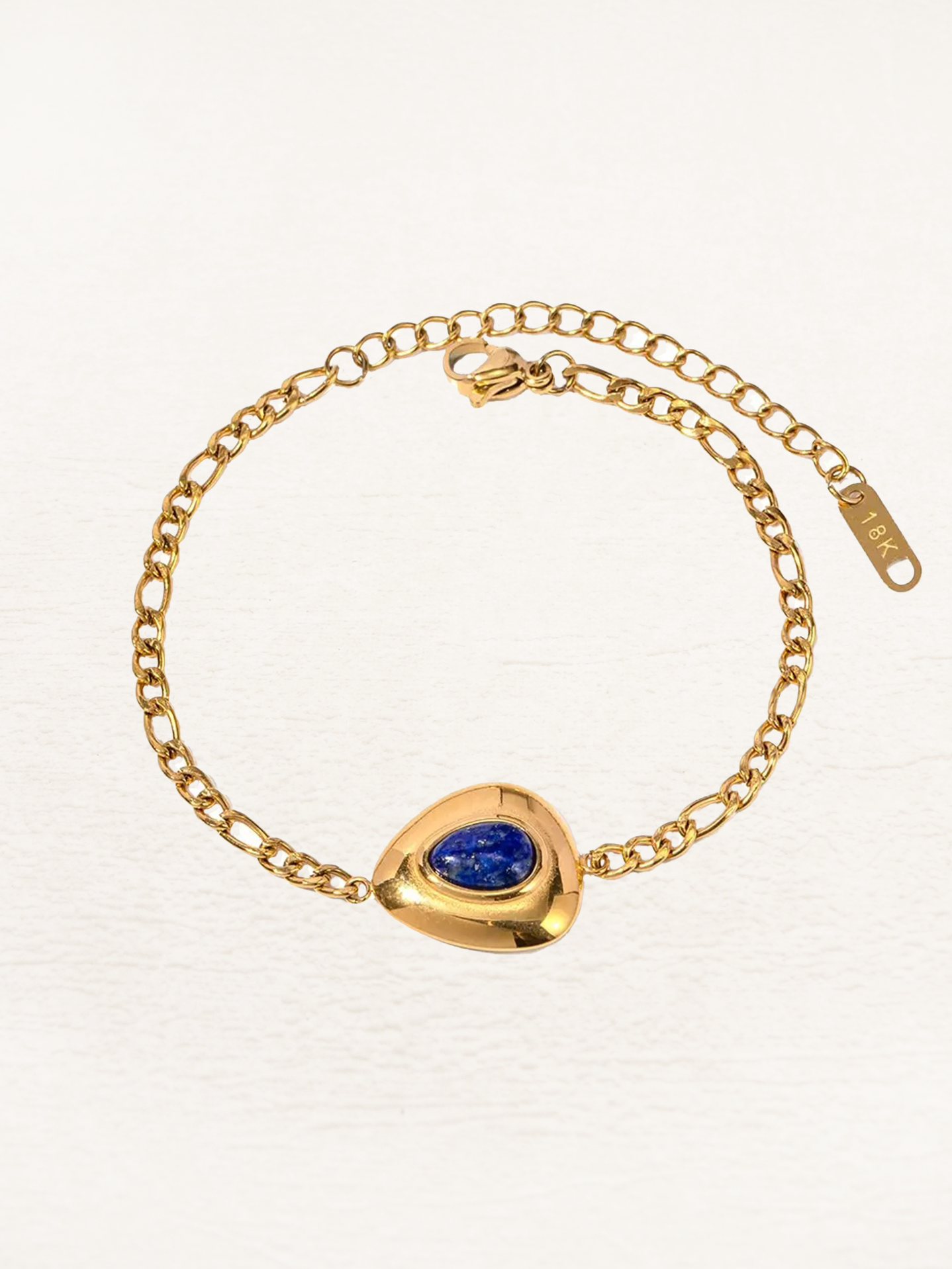 Maria - Hanna Lapis Lazuli Edelsteen Armband Goud
