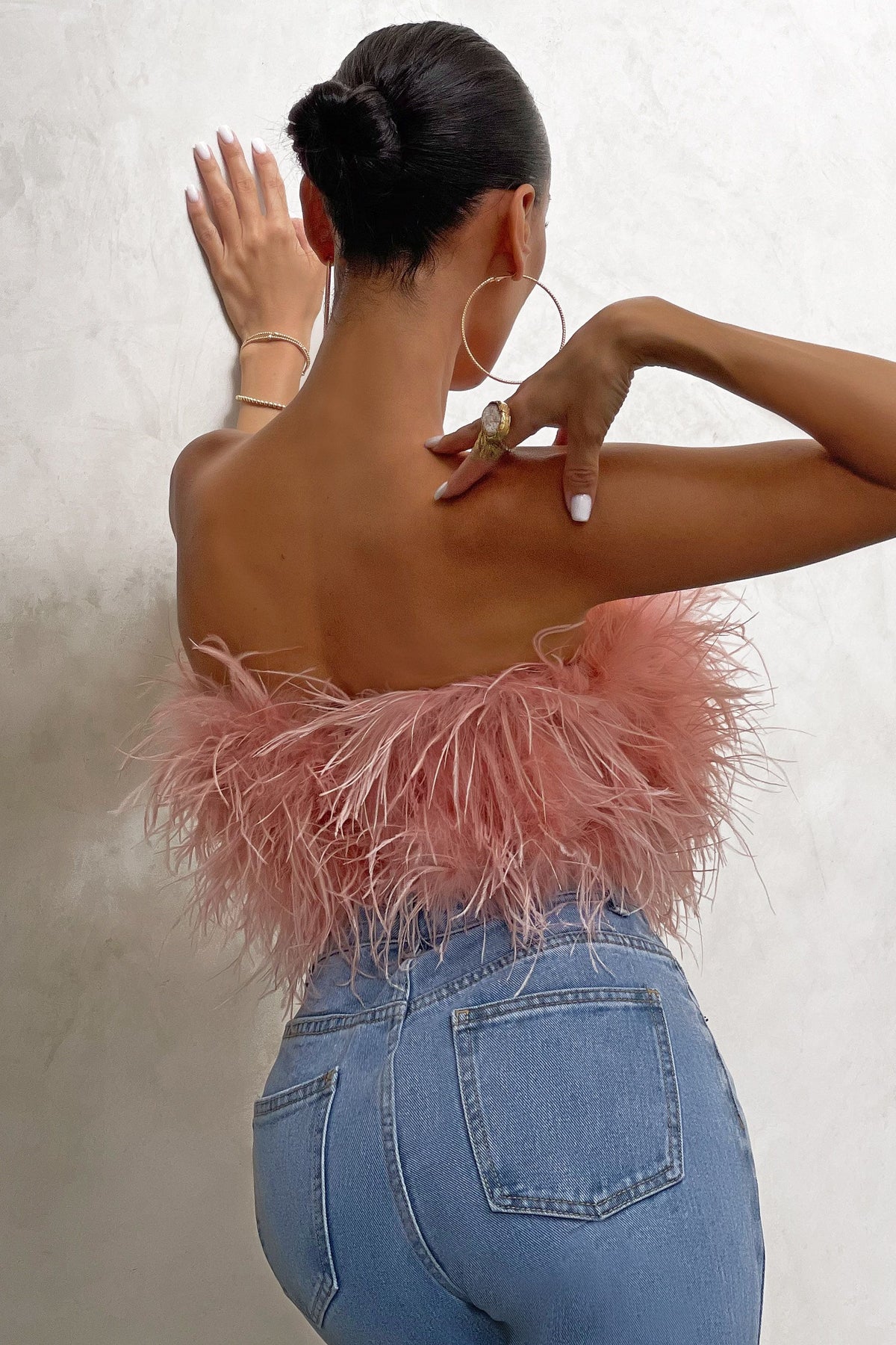 Noa Feather Top | Stijlvolle veren crop top is dé toptrend dit jaar
