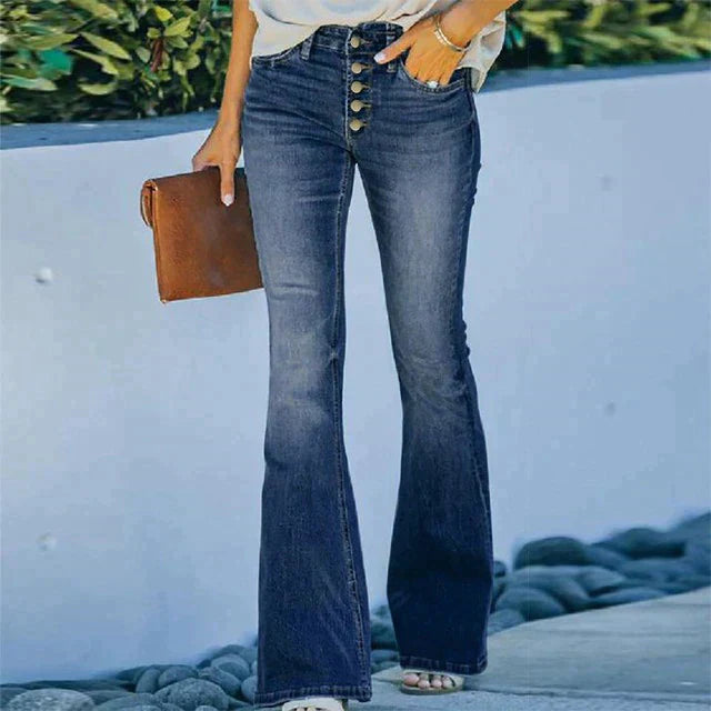 Avie - Vintage jeans met hoge taille