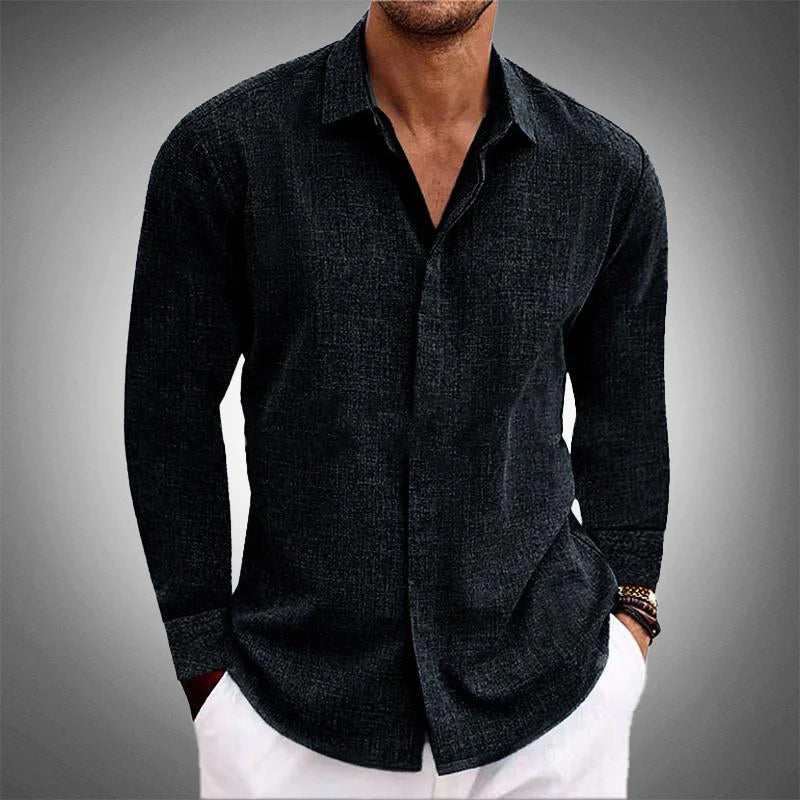Ryan - Langarm Button-Up Shirt