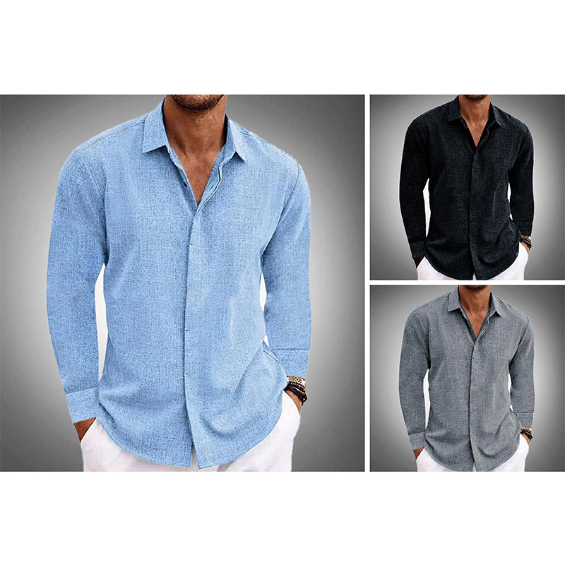 Ryan - Langarm Button-Up Shirt