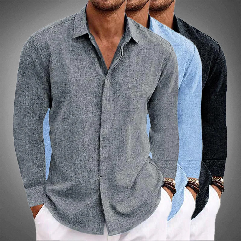 Ryan - Langarm Button-Up Shirt