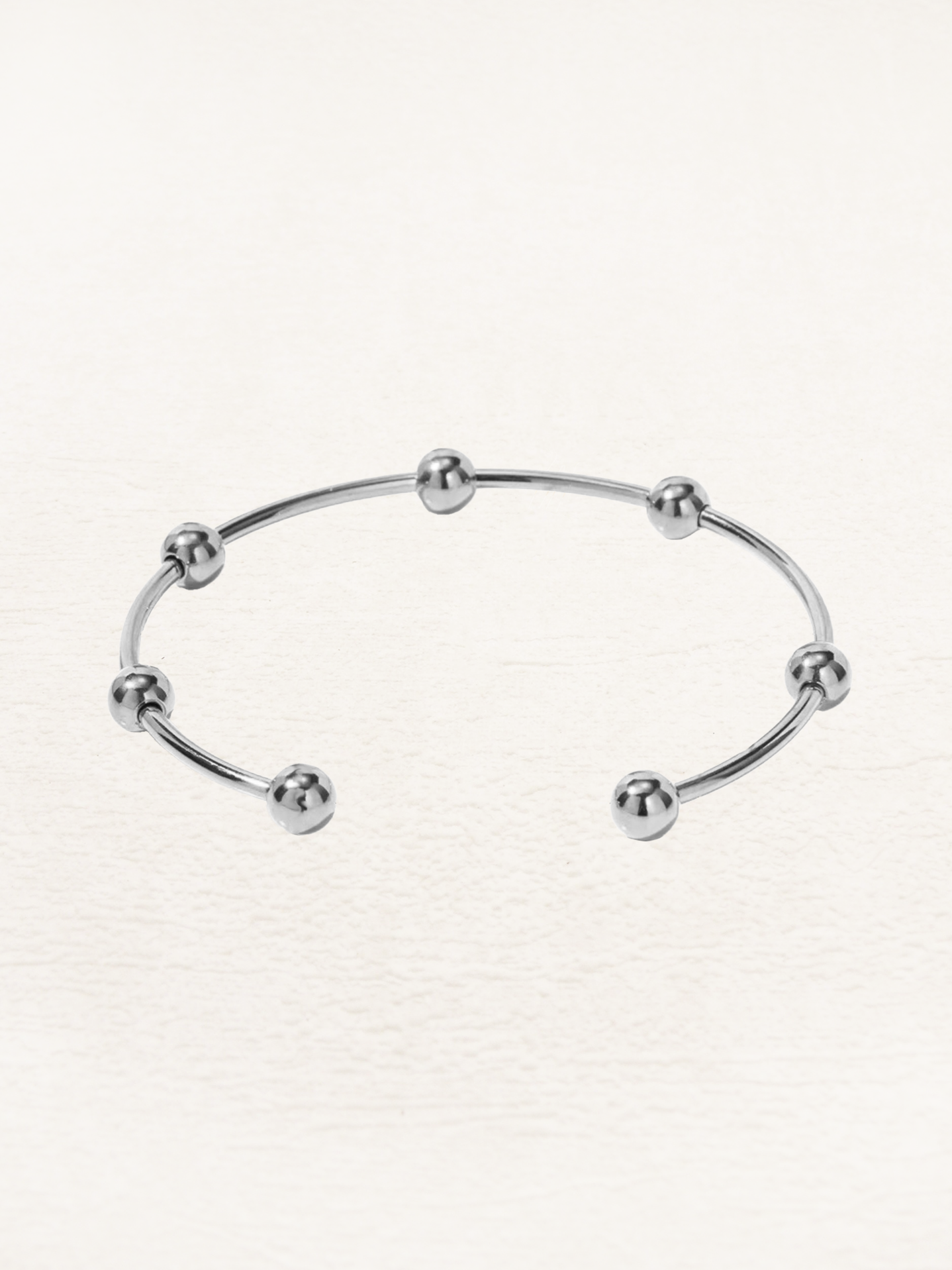 Elisabeth - Rosalien Kraal Bangle Armband Zilver