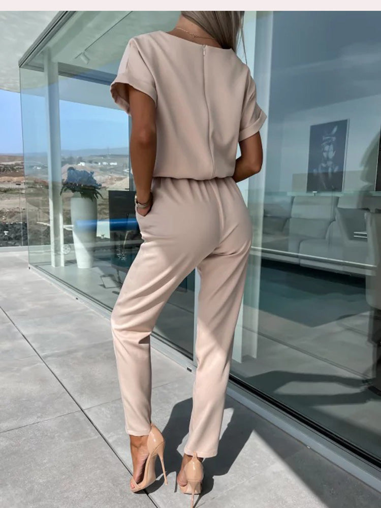 Brianna - Wijde-Pijpen Zomer Jumpsuit