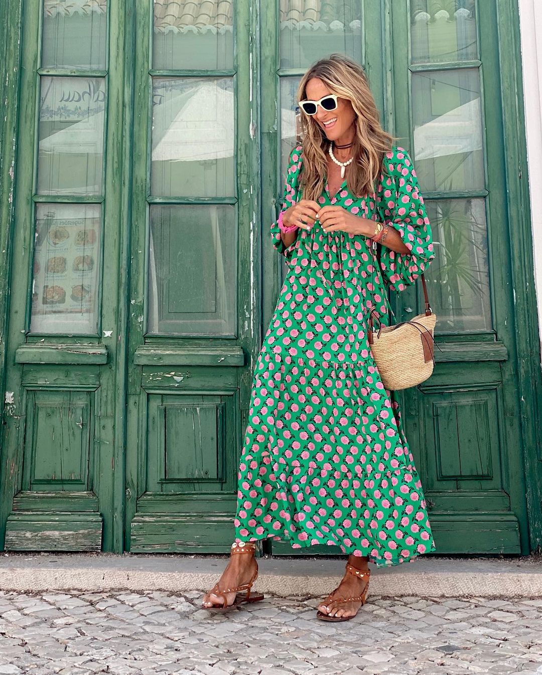 Mia - Maxi Jurk met Bloemenprint