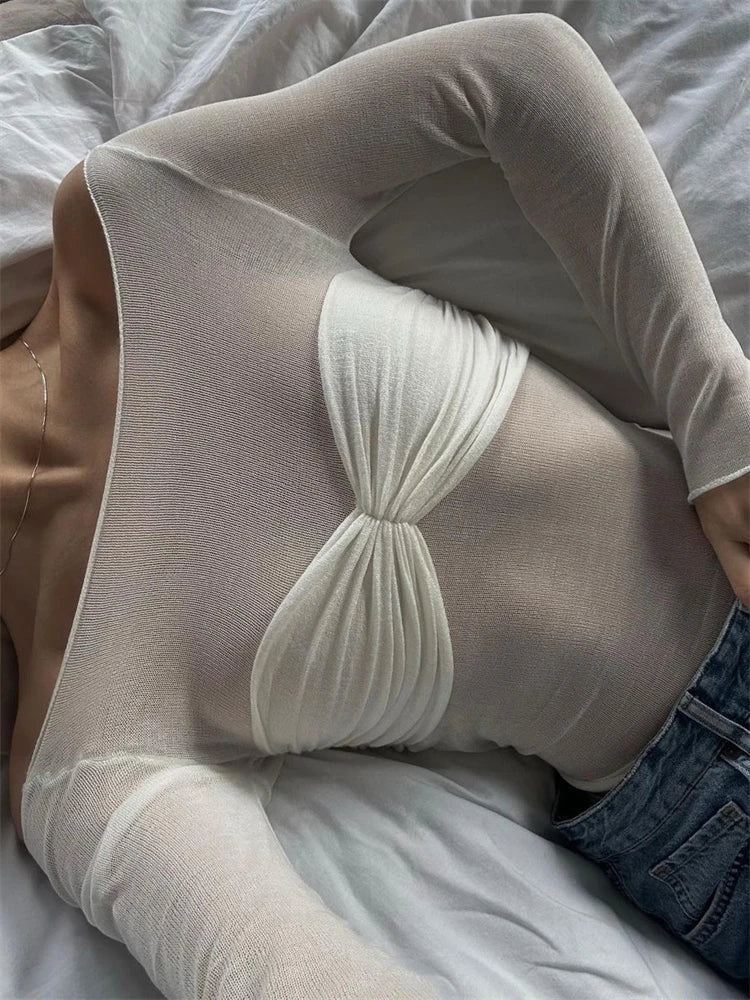 Mia – Off-Shoulder Top met Ruches