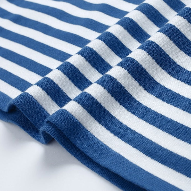 Maayke - Gestreepte Lange Mouwen Top