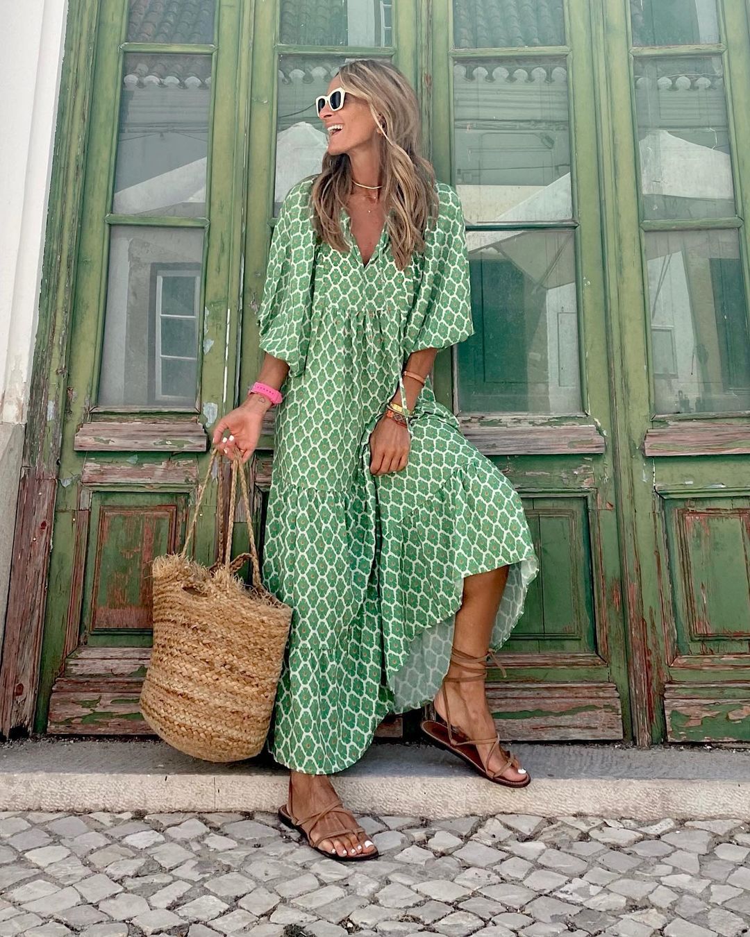 Mia - Maxi Jurk met Bloemenprint