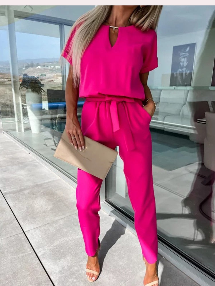 Brianna - Wijde-Pijpen Zomer Jumpsuit