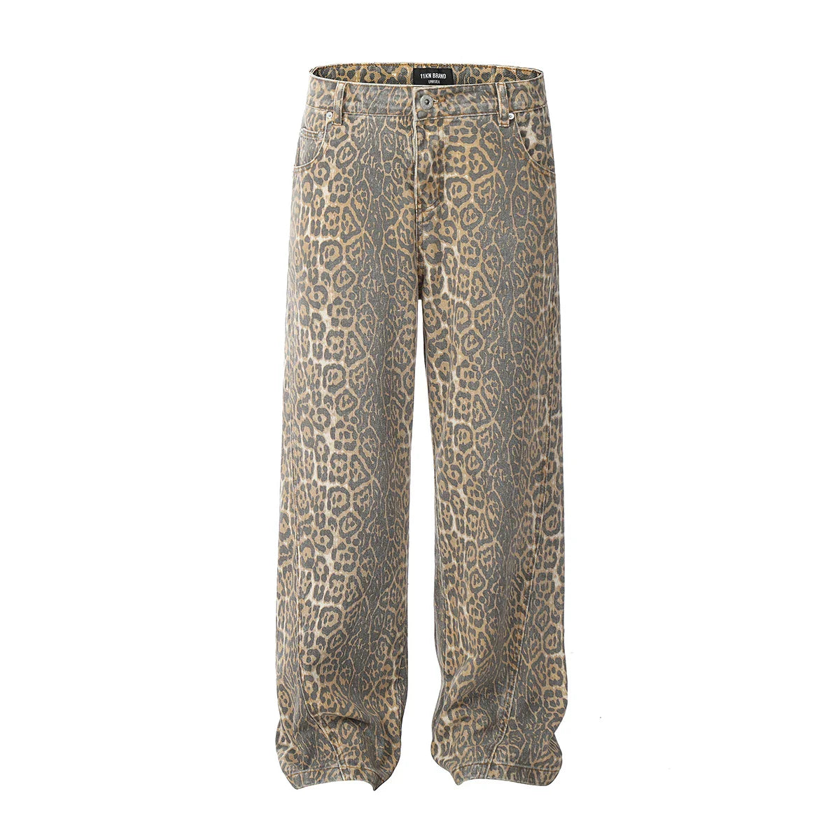 Mia – Leuke Leopard Print Wijd-Leg Broek