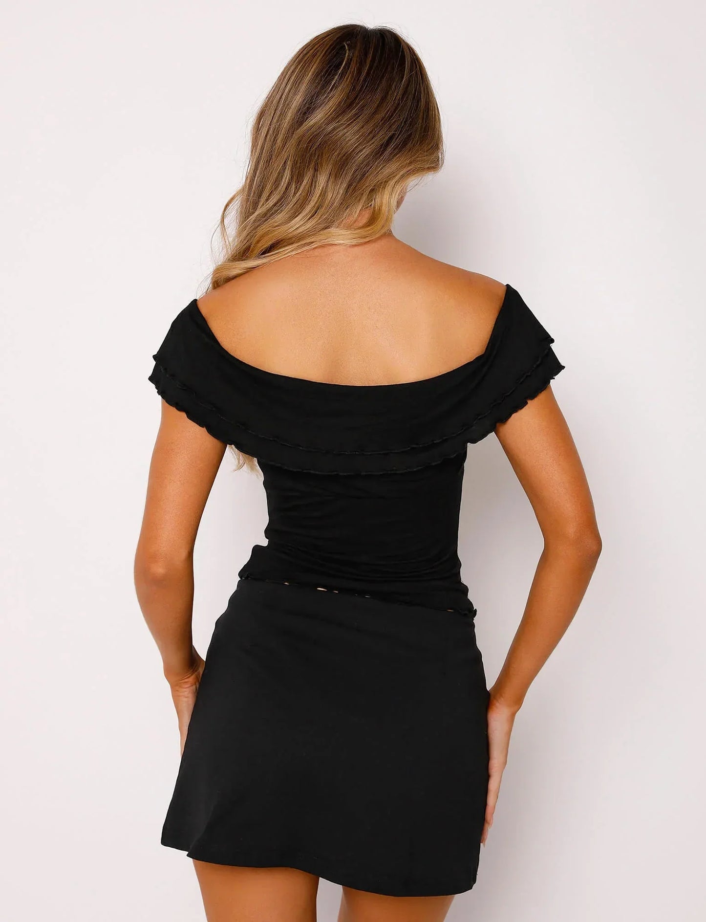 Luella - Textuur Gedraaide Top met Maxirok