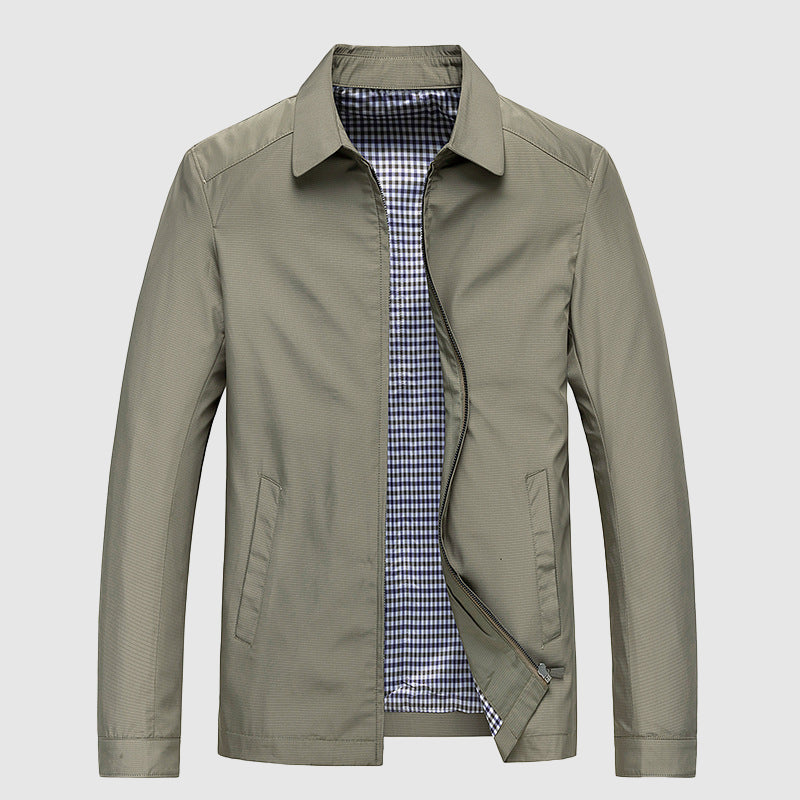 Oliver - Zip-Up Jas met Geruite Voering
