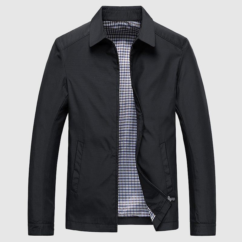 Oliver - Zip-Up Jas met Geruite Voering