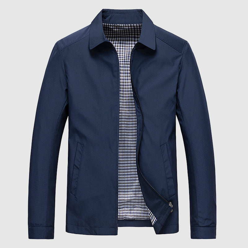 Oliver - Zip-Up Jas met Geruite Voering
