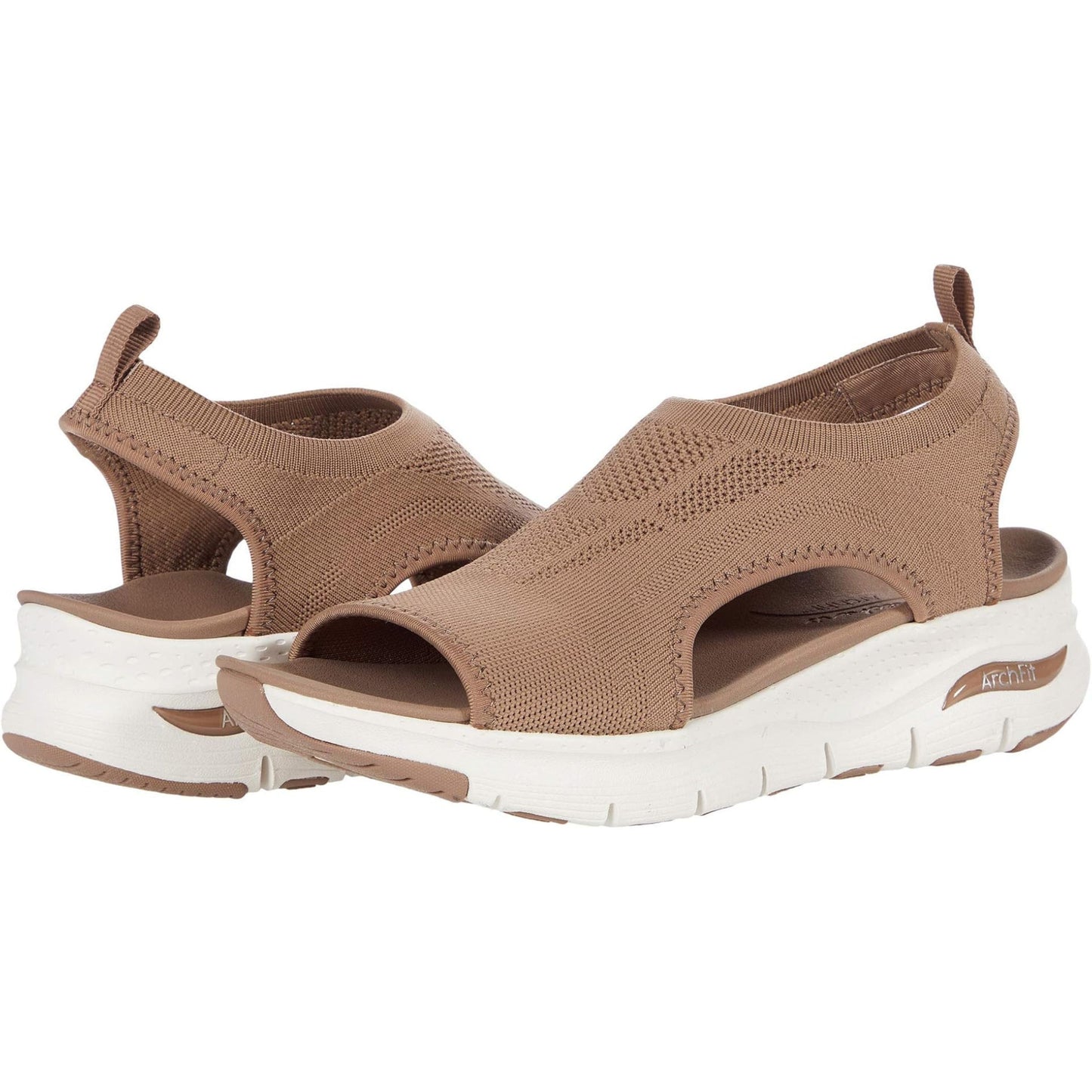 Liva | Sport Sandalen met Open Teenen en Witte Zolen