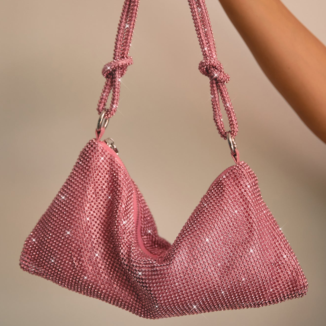 Sophia – Glanzende Tas met Kettinghengsel