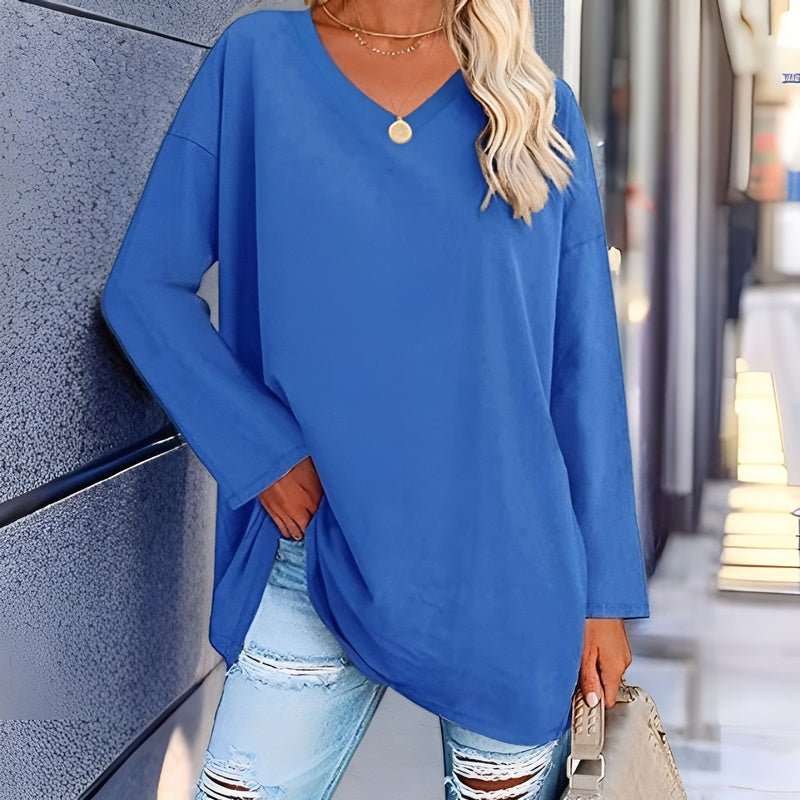 Kaye - Longsleeve Lrui met V-Hals