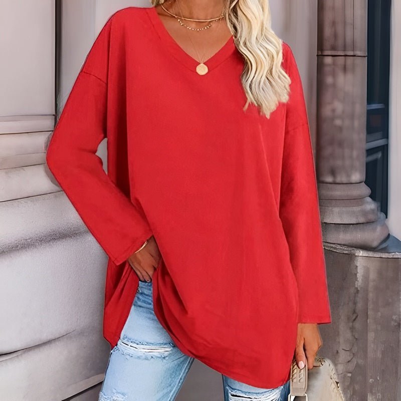 Kaye - Longsleeve Lrui met V-Hals