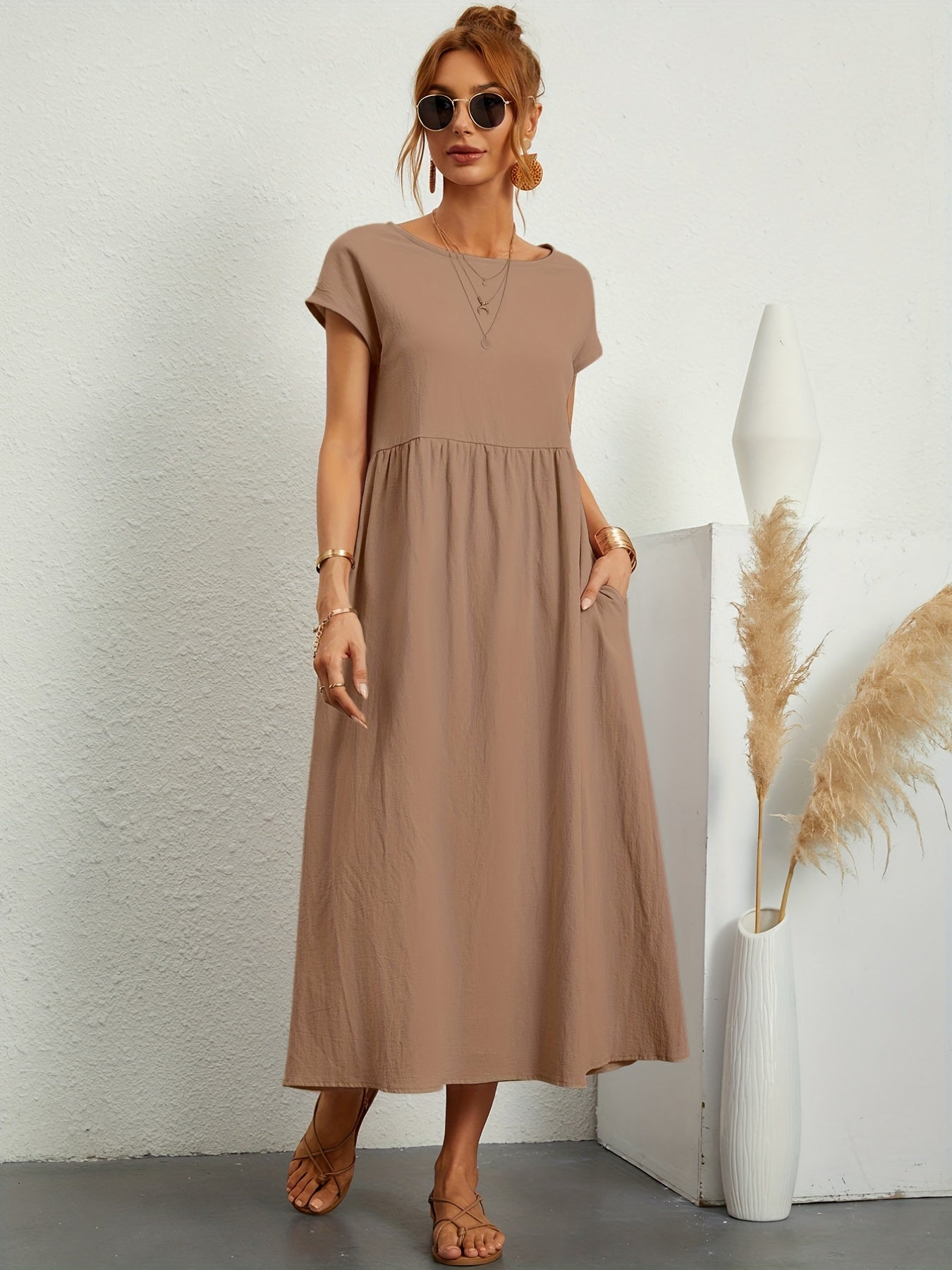 Meilani - Casual Zomerjurkje Met Losse Zakken