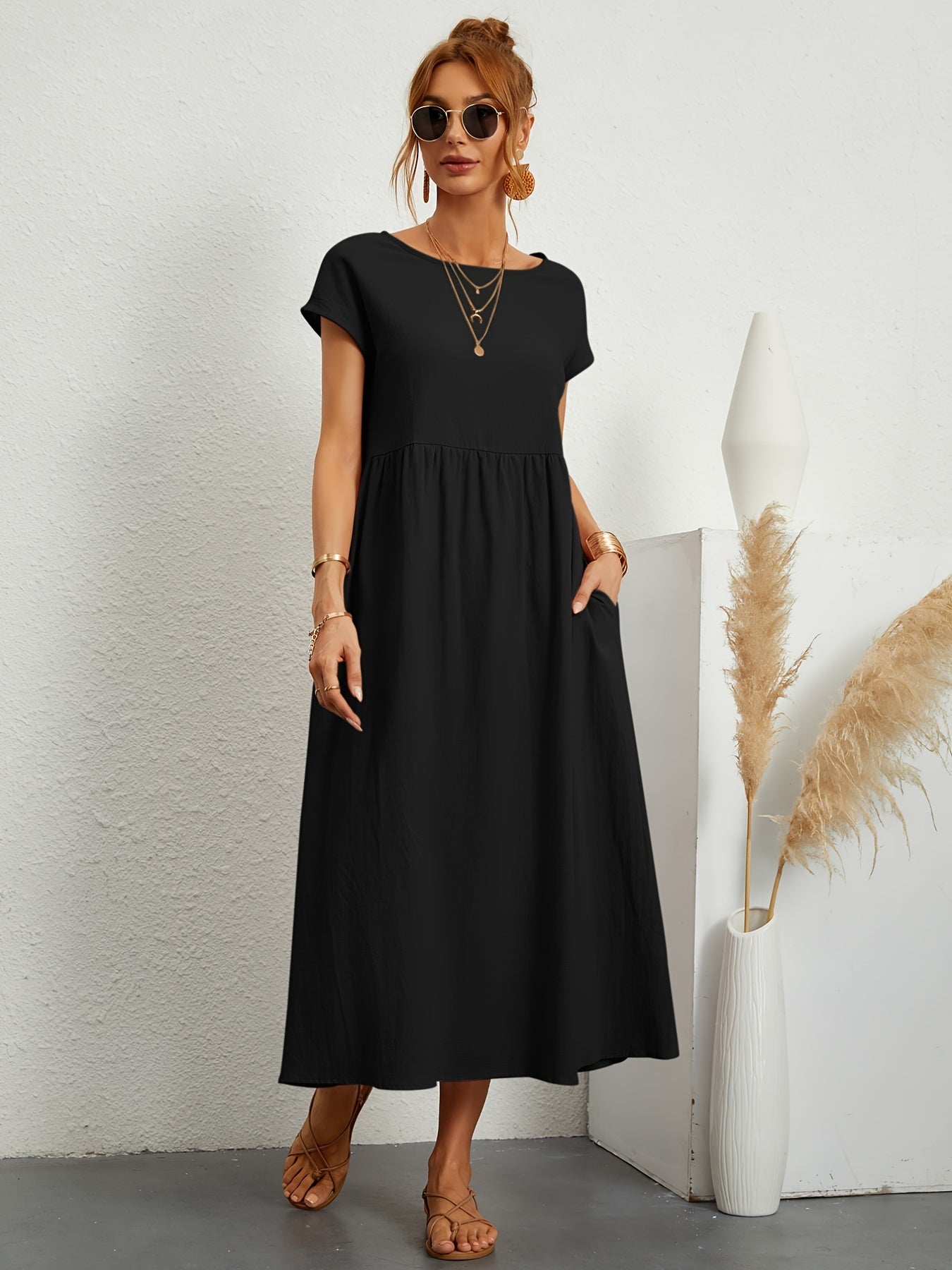 Meilani - Casual Zomerjurkje Met Losse Zakken