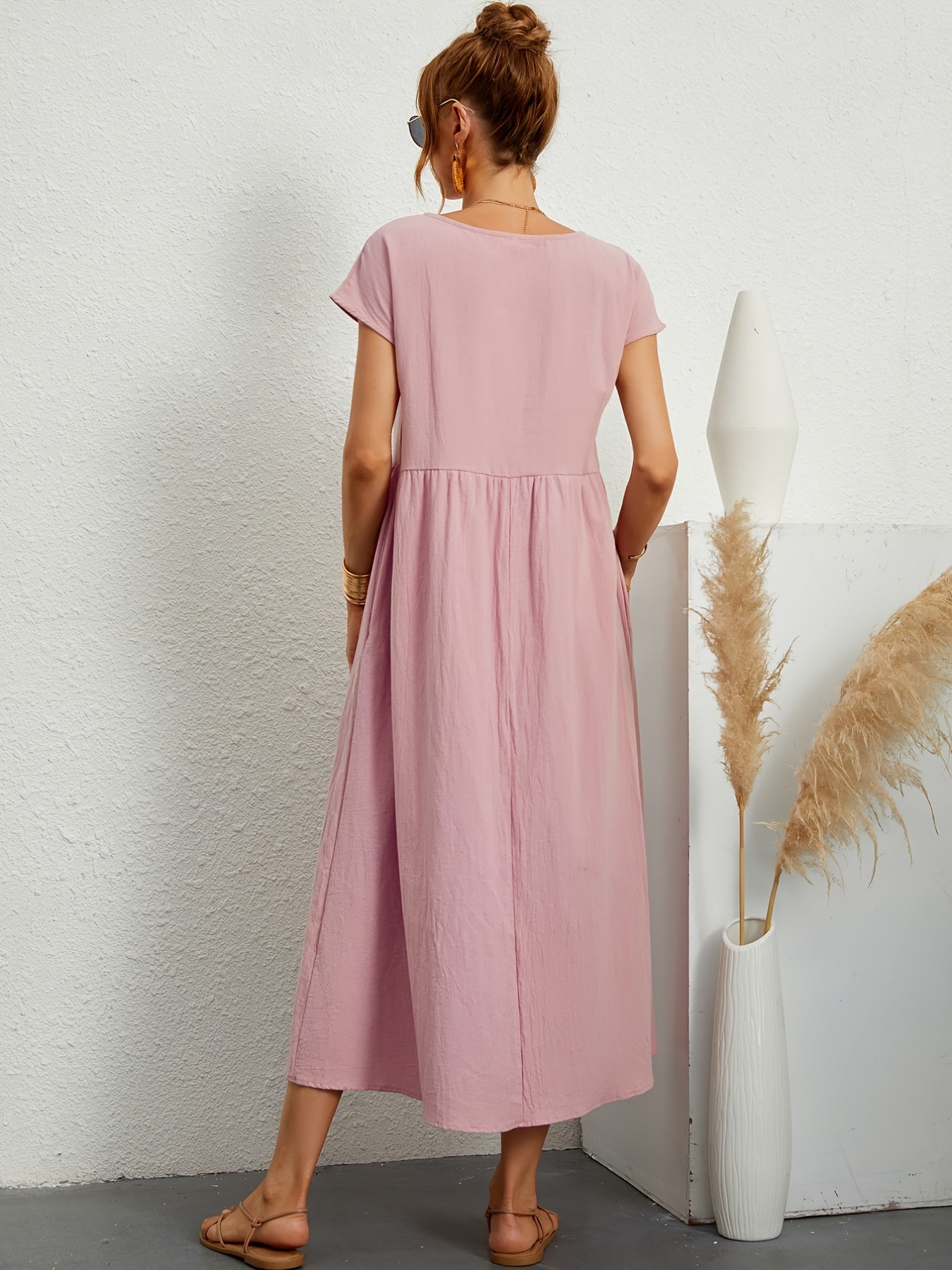 Meilani - Casual Zomerjurkje Met Losse Zakken