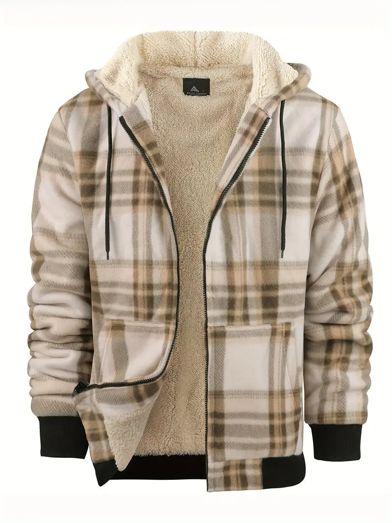 Jorick - Heren Winter Warme Fleece Gevoerde Jas