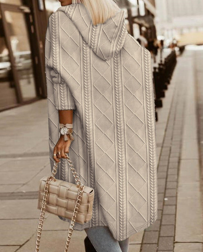 Karin - Lang vest met capuchon