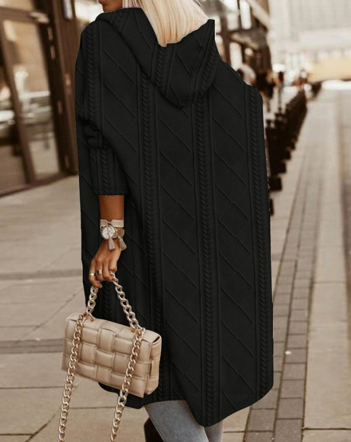 Karin - Lang vest met capuchon