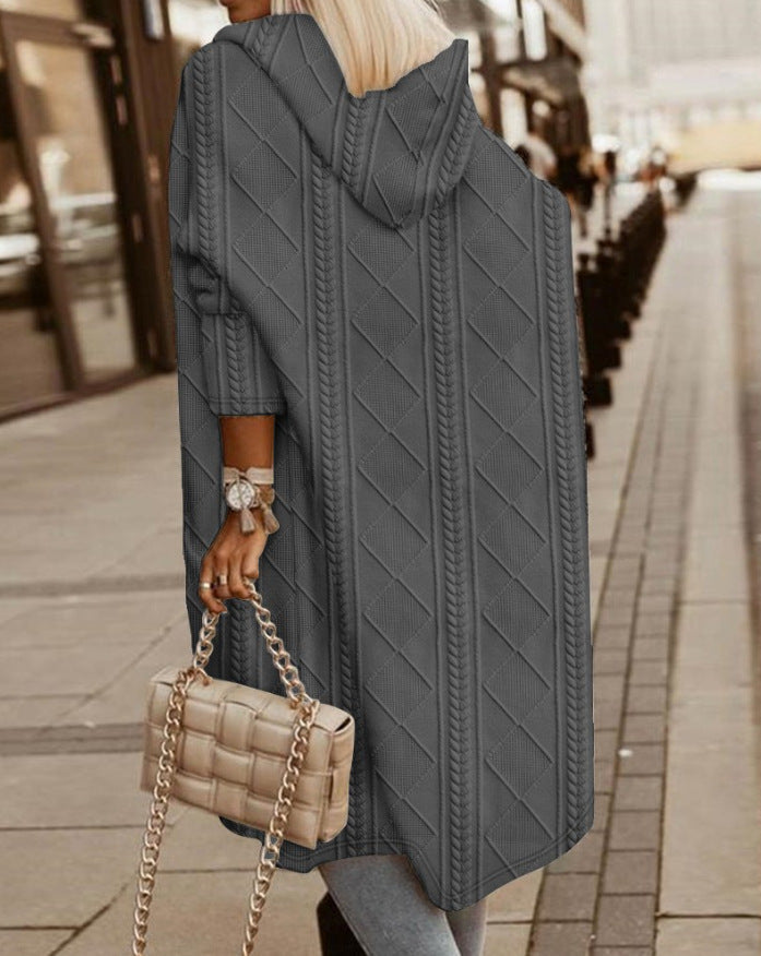 Karin - Lang vest met capuchon