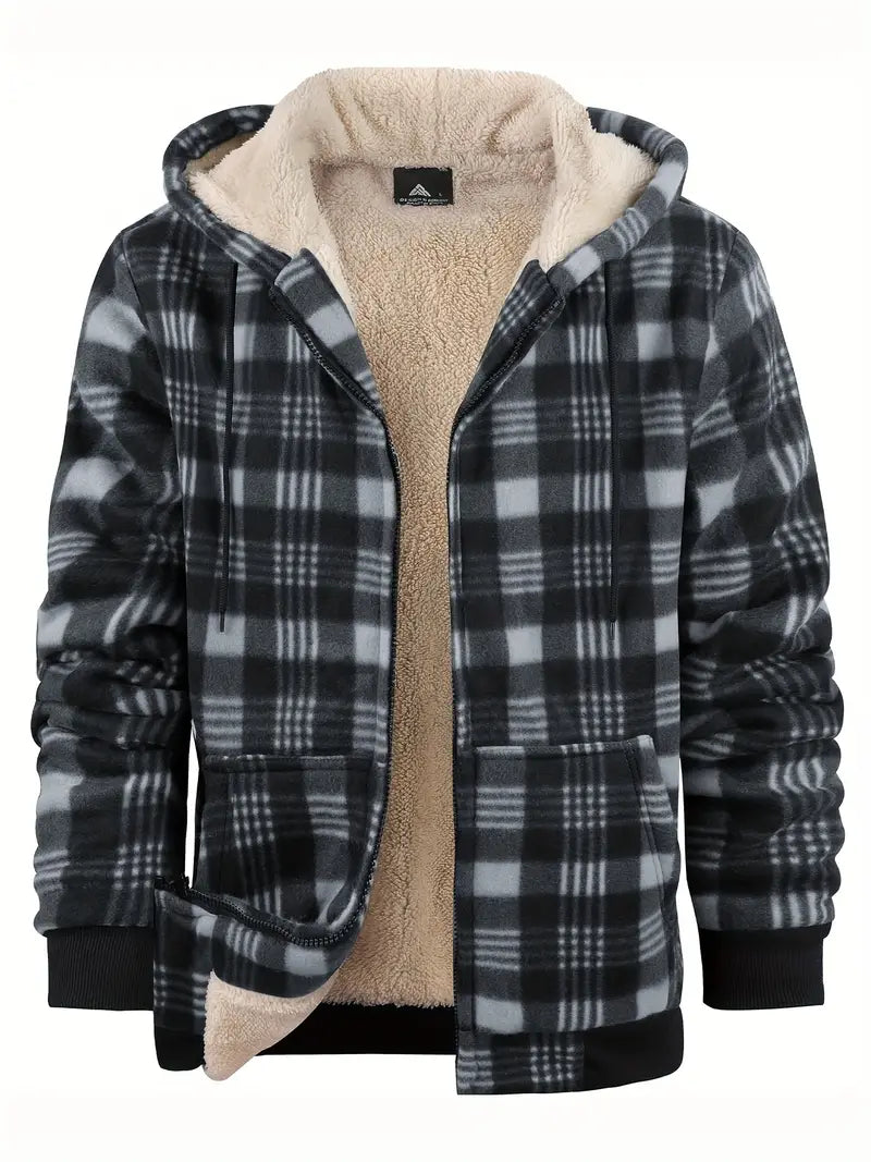 Jorick - Heren Winter Warme Fleece Gevoerde Jas