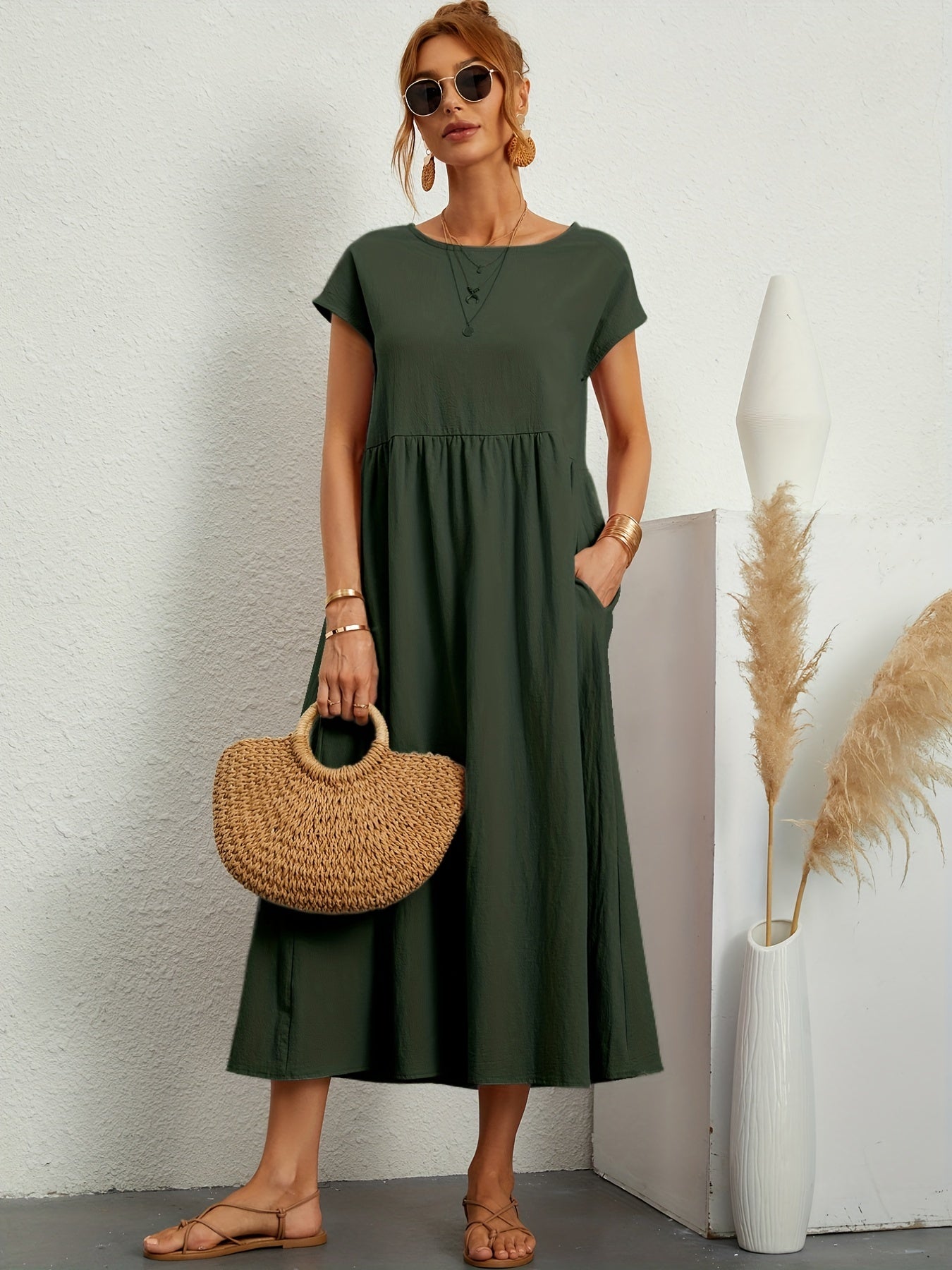 Meilani - Casual Zomerjurkje Met Losse Zakken