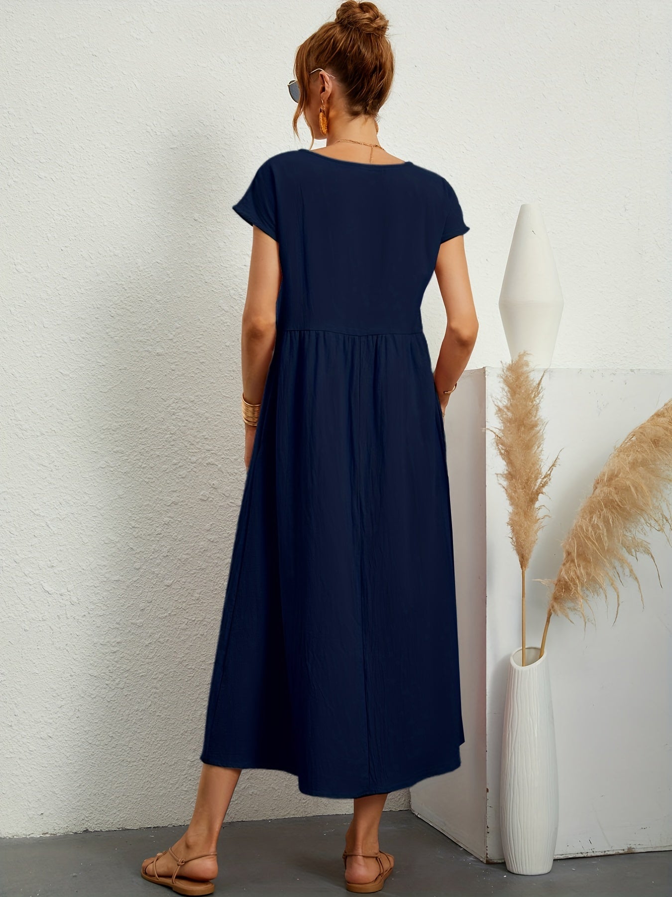 Meilani - Casual Zomerjurkje Met Losse Zakken