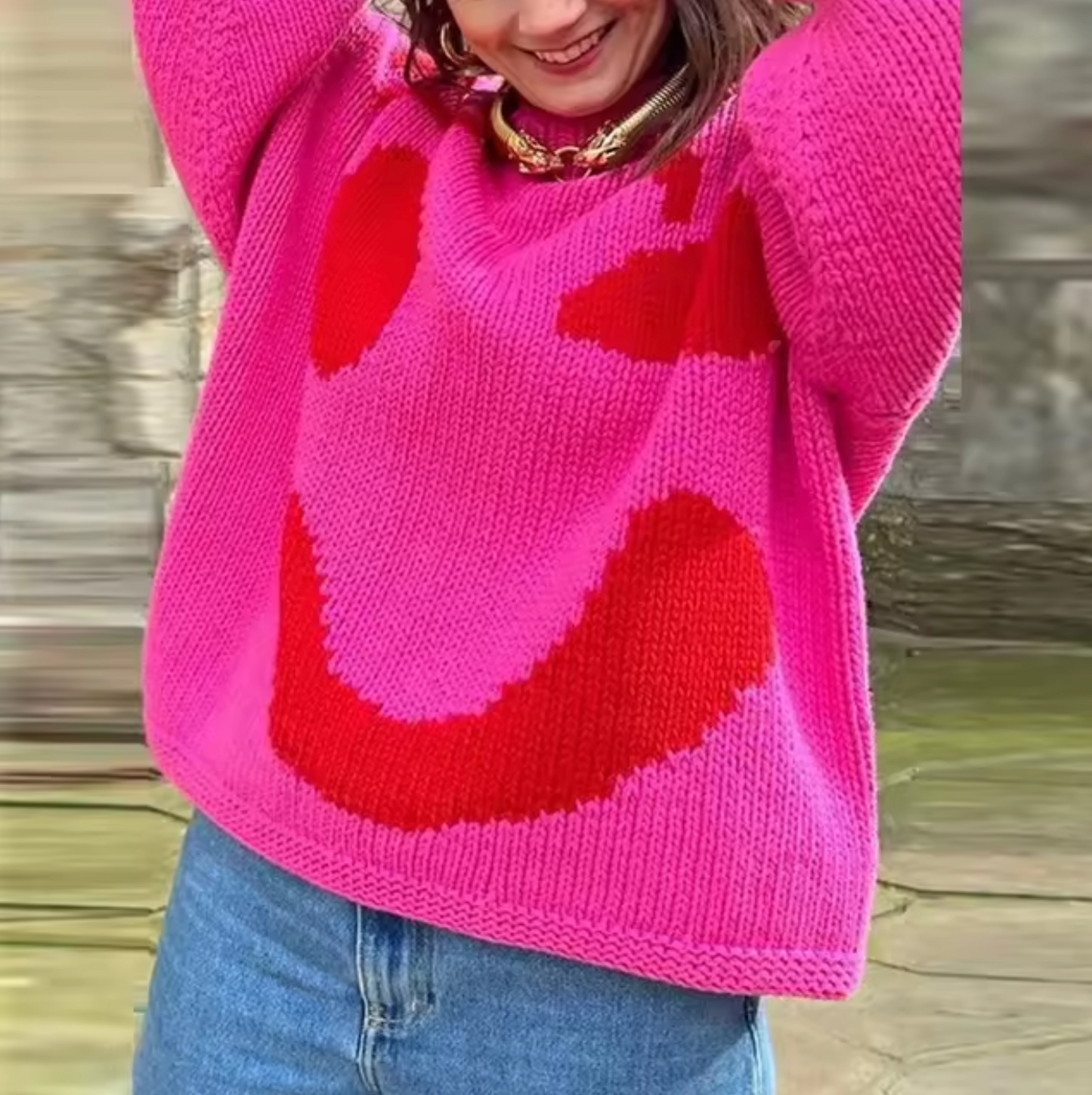 Maud – Oversized Katoenen Gebreide Trui