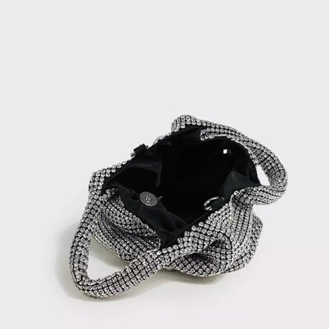 Luna – Mini Handtas met Strass Versieringen