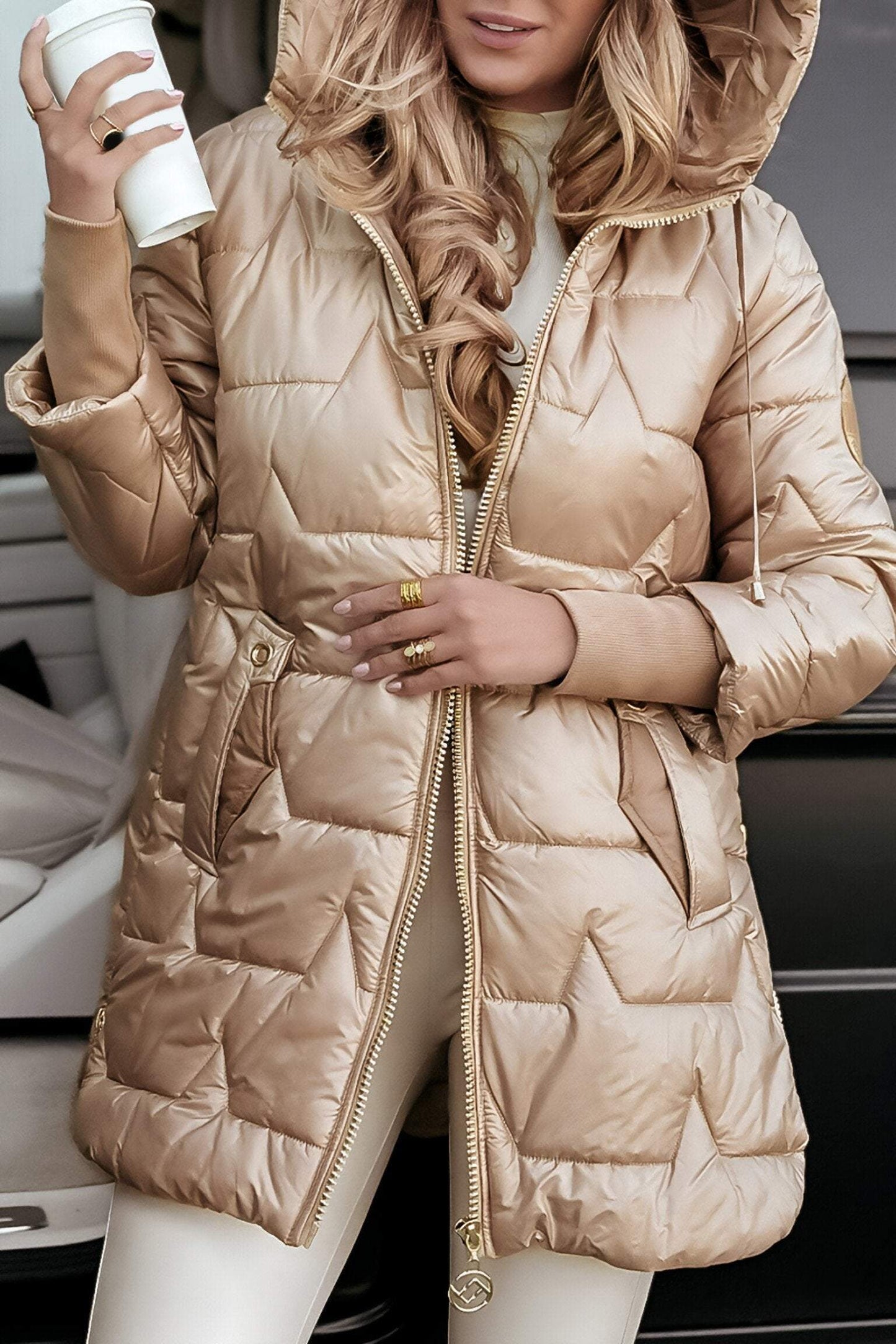Ebelina - Warme winterjas voor dames