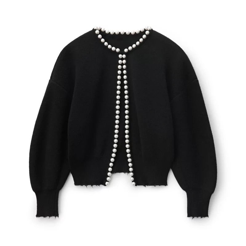 Sophia – Cardigan met Pareldetails