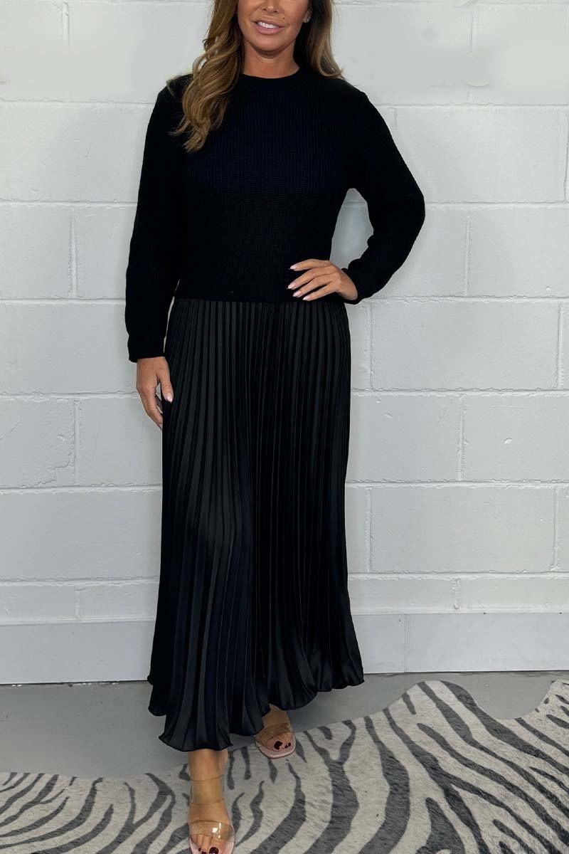Anna - Unieke winterjurk met rokdetail