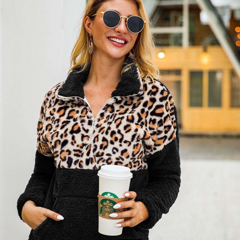 Maud Luipaard Fleece Sweater voor Warmte en een Heerlijk Zacht Gevoel op de Huid