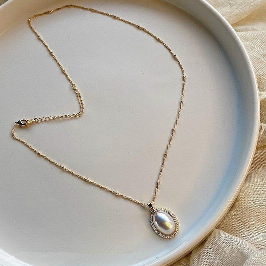 Original One of a Kind Luxe Vintage Gouden Parel Ketting