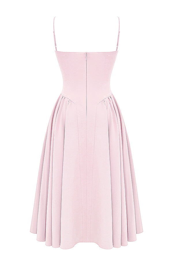 Brantley - Twill korset Midi Jurk